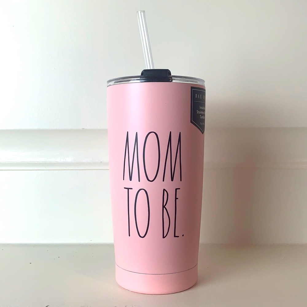 RAE DUNN Stainless Steel 17oz MOM TO BE Tumbler